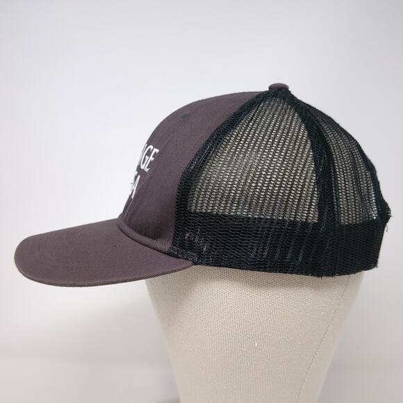 Range USA Snapback Trucker Hat Gray One Size Adjustable Embroidered Mesh Back - Picture 3 of 9